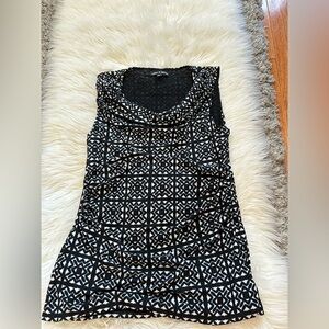 Black & White Sleeveless Top